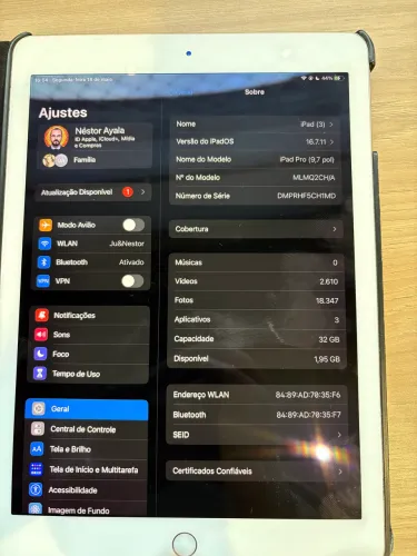 Tablet iPad Pro 9,7 - Rose Gold - Excelente Estado