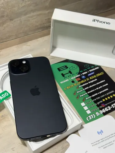  iPhone 15 PRETO 128gb  bateria 88%
