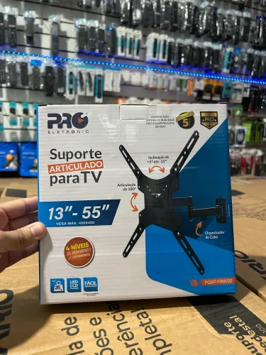 Suporte Articulado PQST-1355/02 para Tv 13 - 55 - Braço de 32cm 