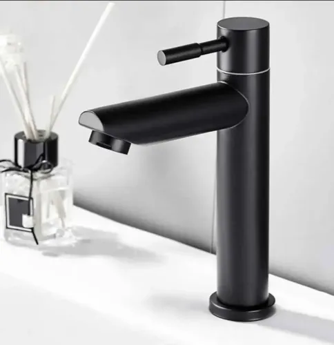 Torneira baixa pia banheiro inox aço