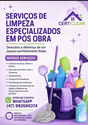 Limpeza Pós Obra.
