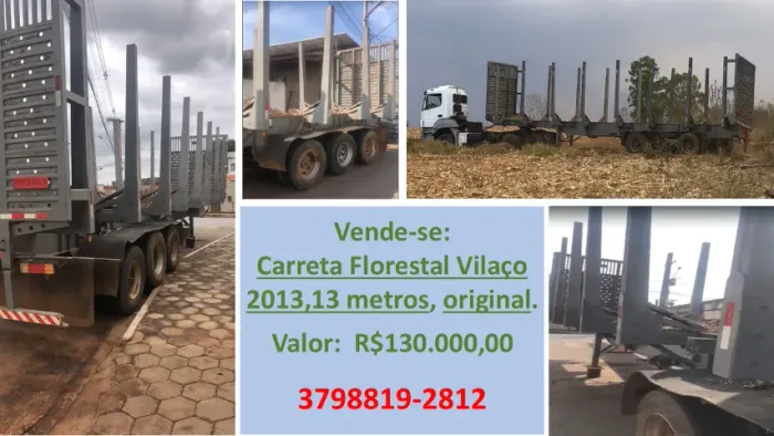 Carreta Florestal Vilaço, 13 metros