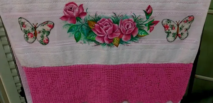 kit toalhas de banho pintadas a mão