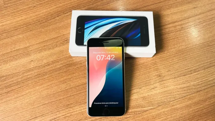 I phone SE 2 branco 128gb usado excelente estado 75%bateria