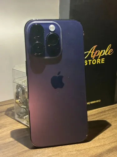 Cllr iPhone 14 pro na cor azul cllr lacrado