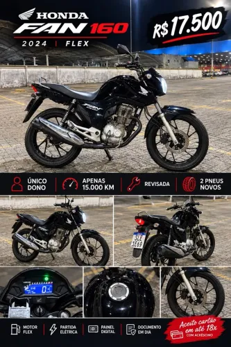 A mais barata de João Pessoa Honda Fan 160 2024 flex