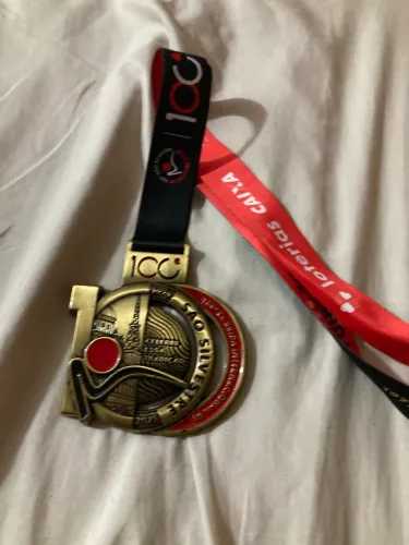 Medalha 100ª Corrida de São Silvestre 2025 - Edição Histórica Centenária
