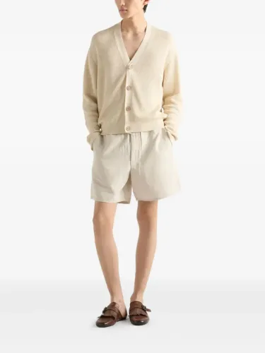 Shorts Prada em Cambraia Cru / Linho Unissex Tamanho M