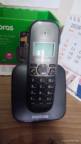Telefone Sem Fio TS 5120 Preto Intelbras Digital