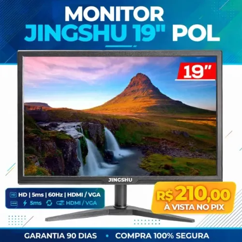 Monitor Jingshu 19, 19 Pol, HD, 5ms, 60Hz, HDMI/VGA