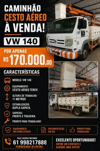 Vende-se caminhão cesto aéreo Vw 5-140