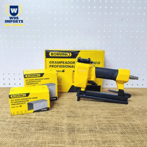 Grampeador Pneumático com 5 Mil Grampos 13mm ou 22mm