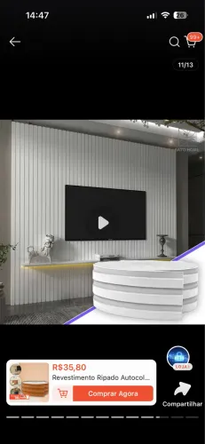 Revestimento Ripado Autocolante de EVA Flexivel Rolo 5 metros 