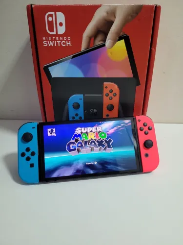 Nintendo Switch Oled DESBLOQUEADO!! 64GB + 512GB! (Aceito Cartão)