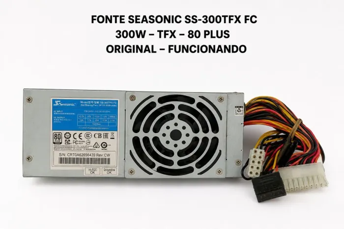 Fonte Seasonic SS-300TFX FC 300W 80 Plus Original TFX