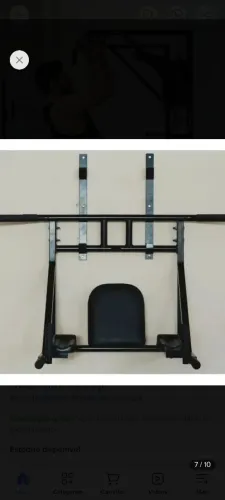 Barra fixa para exercícios em casa