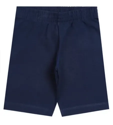Bermuda Ciclista Juvenil Feminina Cotton Azul Tam 14
