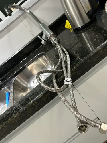 Torneira 40 cm Misturador Monocomando Franke Glenda em Aço Inox 304 polido