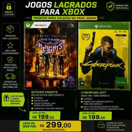 Pack Jogos de Xbox One/Series Lacrados!