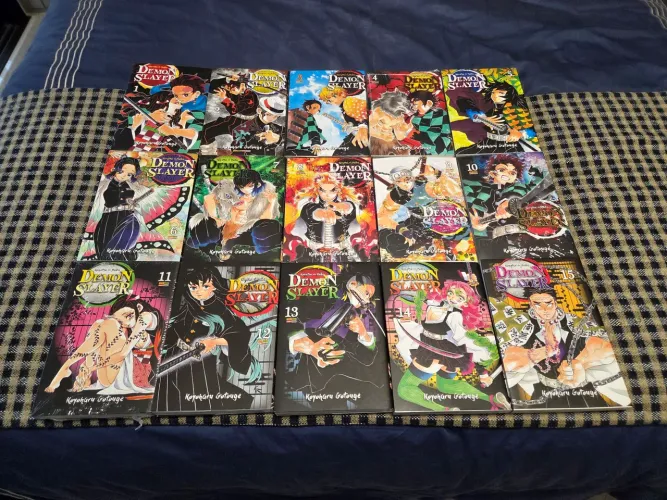 Demon slayer vol 1 - 15(parte da coleção lacrada)