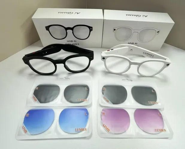 Oculos inteligente com ia camera e som