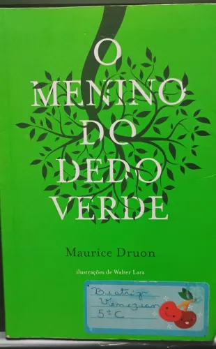 Livro: O menino do dedo verde