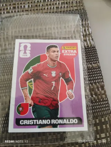 Figurinha Legend Cristiano Ronaldo  Roxa 