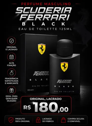 Perfume Masculino - Scuderia Ferrari Black