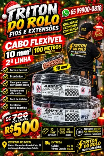 10 mm Flexível 100 Metros