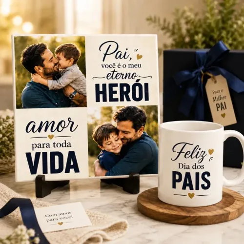 Azulejo personalizado com caneca