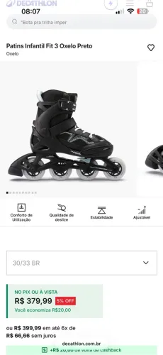Patins infantil