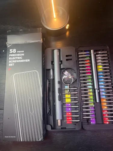 ? Kit Chave de Fenda Elétrica de Precisão 58 em 1 - Recarregável ?