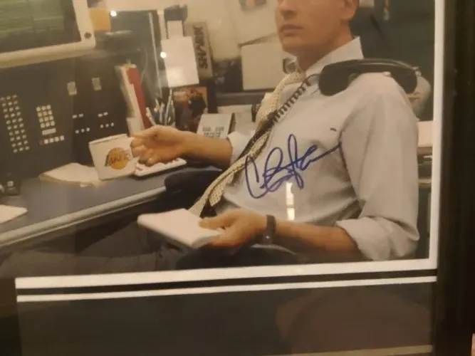 Posto Autografado Wall Street (Assinatura : Charlie Sheen)