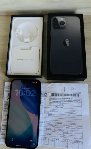IPHONE 13 PRO MAX 128GB COMPLETO NOTA FISCAL CAIXA ORIGINAL