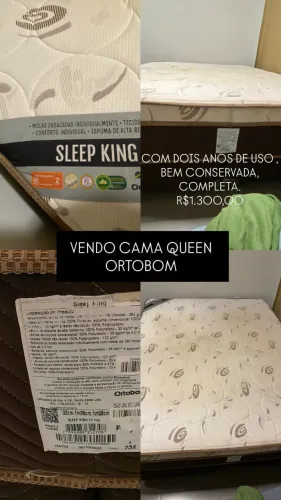 VENDO CAMA QUEEN COM COLCHÃO