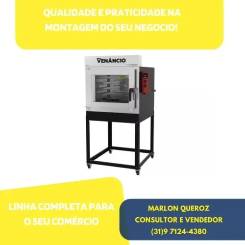 Forno Turbo 5 Esteiras a Gás Venâncio 127/220v