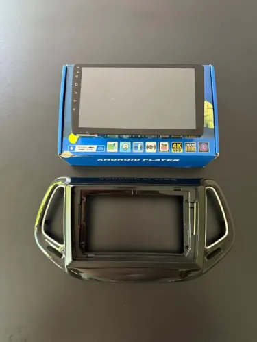 Central Multimidia 10 Pol Android/Carplay Para Jeep Compass de 2015 até 2020 Plug and Pla