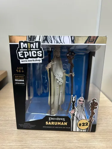 Mini Epics Saruman #22 SDCC Exclusive Weta Workshop Senhor dos Anéis Original