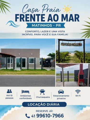 CASA PRAIA FRENTE AO MAR - MATINHOS-PR