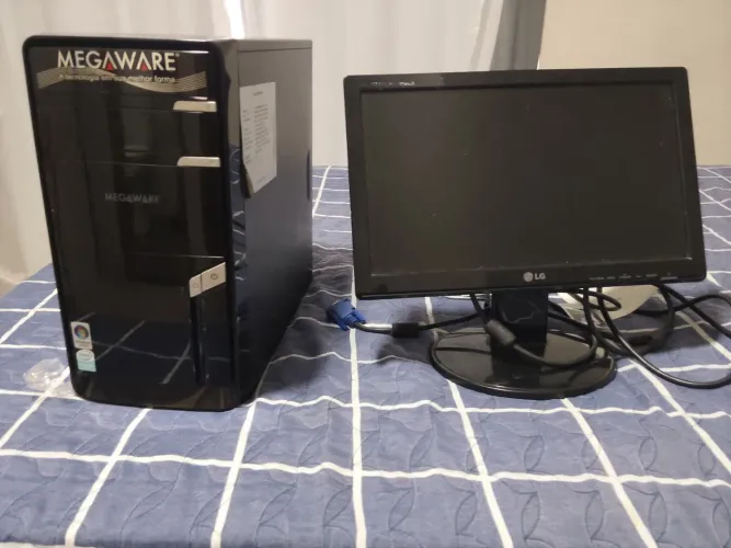Pc completo com Intel core 2 dou HD de 160 GB 8 gb de ram ddr3 placa mãe lga 755
