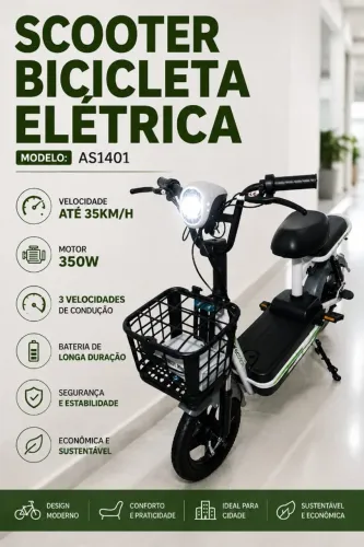 Bicicleta Elétrica. Nova
