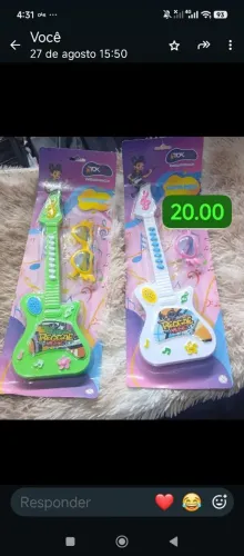 Kit guitarra musical c óculos 