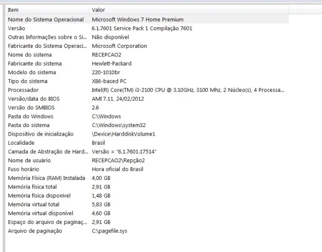 Computador HP All-in-One | Tela 21,5 | Intel Core i3 | Muito Conservado!
