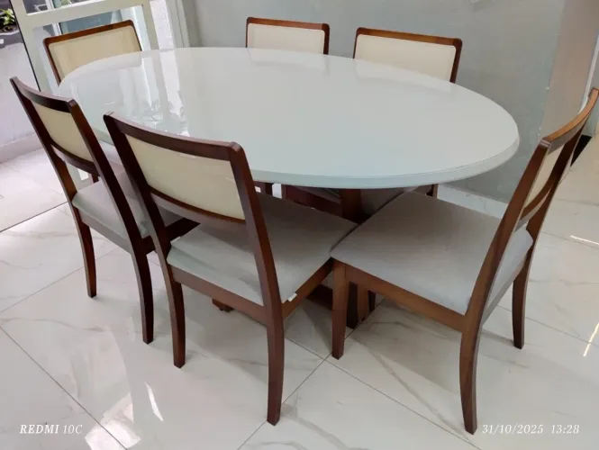 Mesa nova completa na madeira pura a pronta entrega