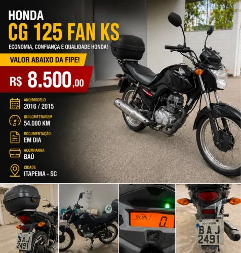 CG 125 FAN KS 2015/2016 Zerada Itapema SC