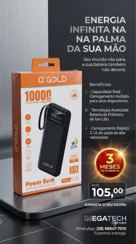 POWER BANK 10000 mAh por 105,00