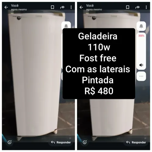 Geladeira fost free 110w