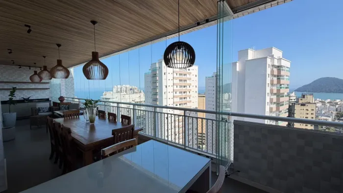 Apartamento com 3 dormitórios para alugar, 130 m² por R$ 9.000/mês - Astúrias - Guarujá/SP
