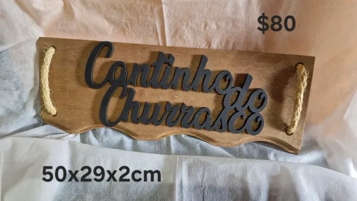 Placa Decorativa - Cantinho do Churrasco 