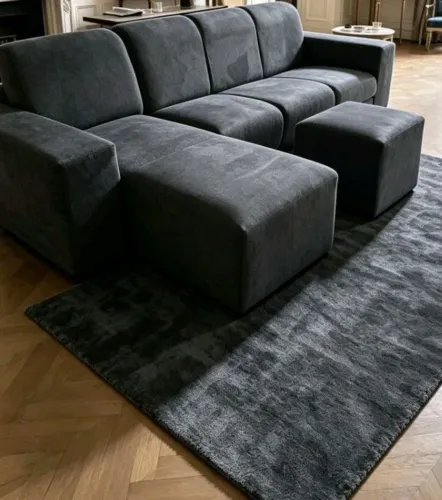 Sofá 4 lugares confortável e elegante ideal para relaxar perfeito 